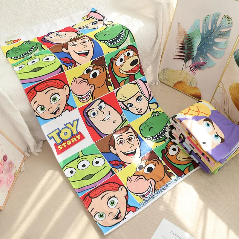 Toy Story Buzz Lightyear Woody Lotso Alien Men's and Women's Personalized Creative Cute Cartoon Printed Microfiber Bath Towel