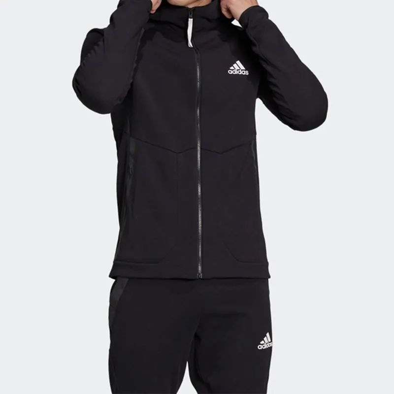 Adidas genuine season new men's casual sports knitted jacket HE5030