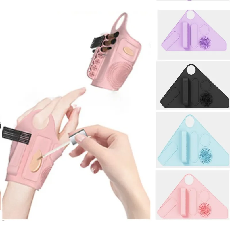 

Silicone Makeup Assistant Wristband for Makeup Artist Multi-functional Makeup Brush Beauty Tool Strap Cleaning Area Wrist Strap