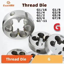 Pipe Thread Die Metric Round Dies G Right Hand Cutting Tool Alloy Steel G1/16 G1/8 G1/4 G3/8 G1/2 G5/8 G3/4 G7/8 G1''