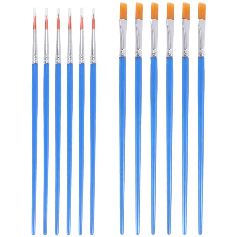 Leading-100 Pieces Kids Paint Brushes Set For Watercolor Oil Painting Flat +Pointed Brush For Body Face Nail Craft Art
