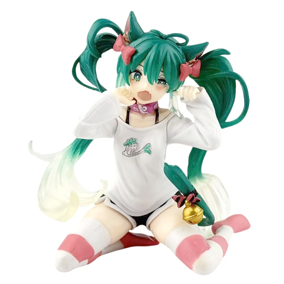 Nieuw Op Voorraad Hatsune Miku In Een Wereld Met Gesloten Windows Collectible Anime Action Kwaii Miku Figuren Model Speelgoed Kerstcadeaus