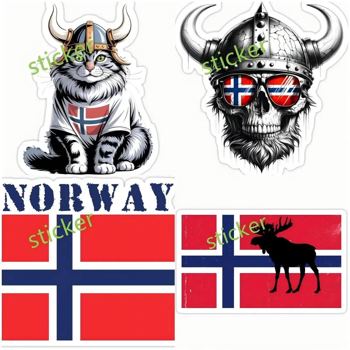 

Norway Decal Creative Vinyl Car Stickers Waterproof Car Styling Bumper Surfboard VAN RV Vinyl Decor