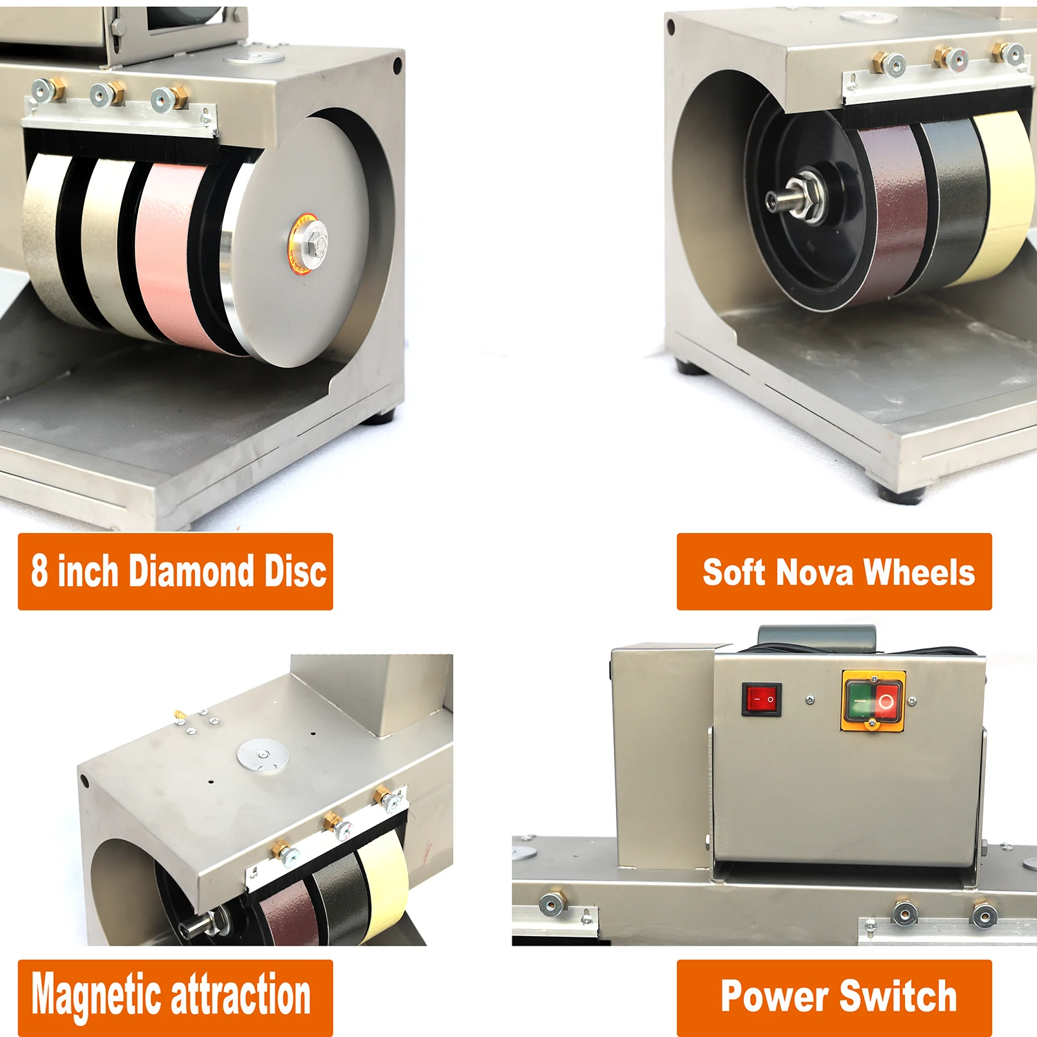 ماكينة كينواي KW-C8 الجديدة لص - مراجعة Lapidary Grinder Cabbing Machine وسعره