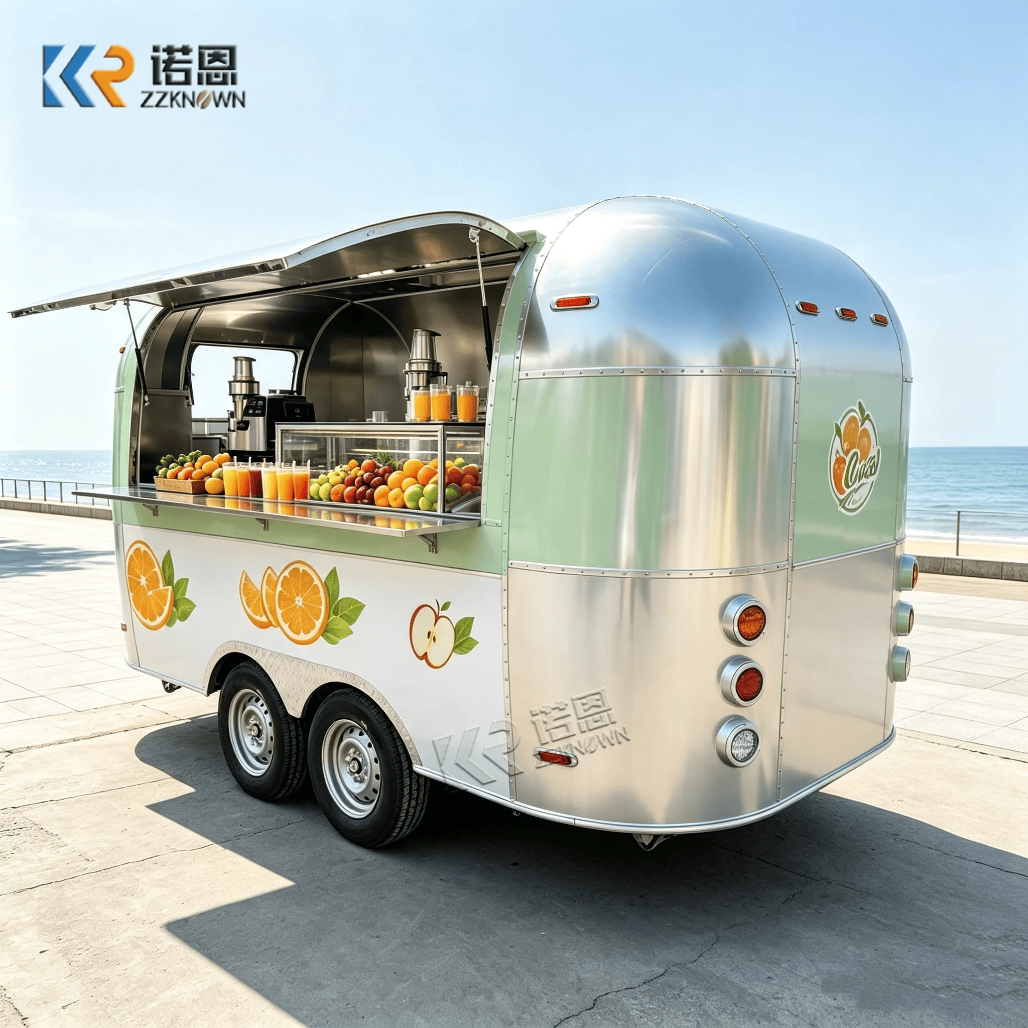 Ice Cream Cart Design Mobile Ice Cream Truck Trailer Snack Street Food Business Catering Concession Mobile Street Food Car