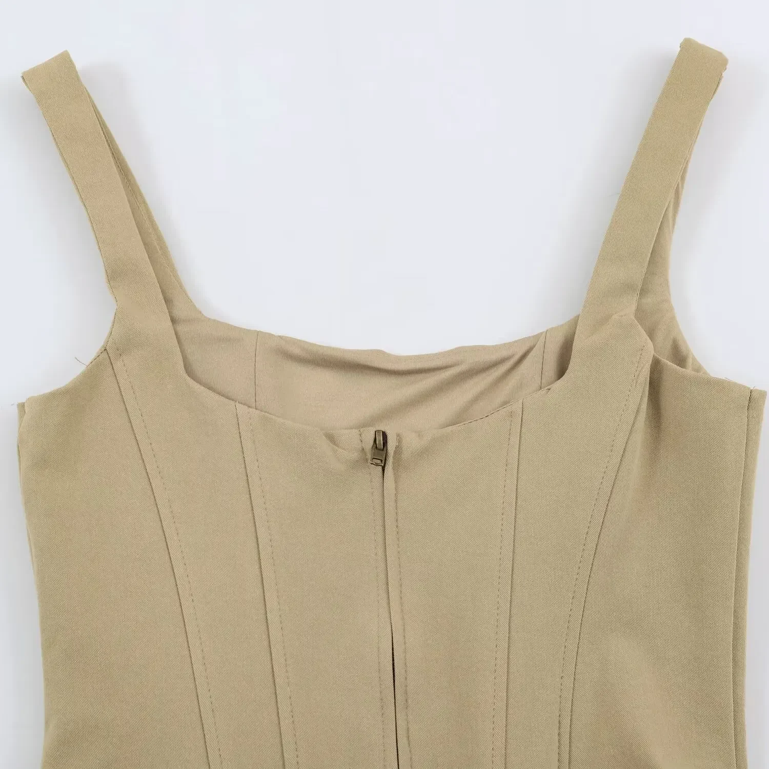 KONDALA Damen Sexy Schickes Korsett-Top mit Vintage-Knöpfen, Schlanke Weste, Neu 2026, Sommer-Trend, Street-Style Party-Trägerweste – Detail 12