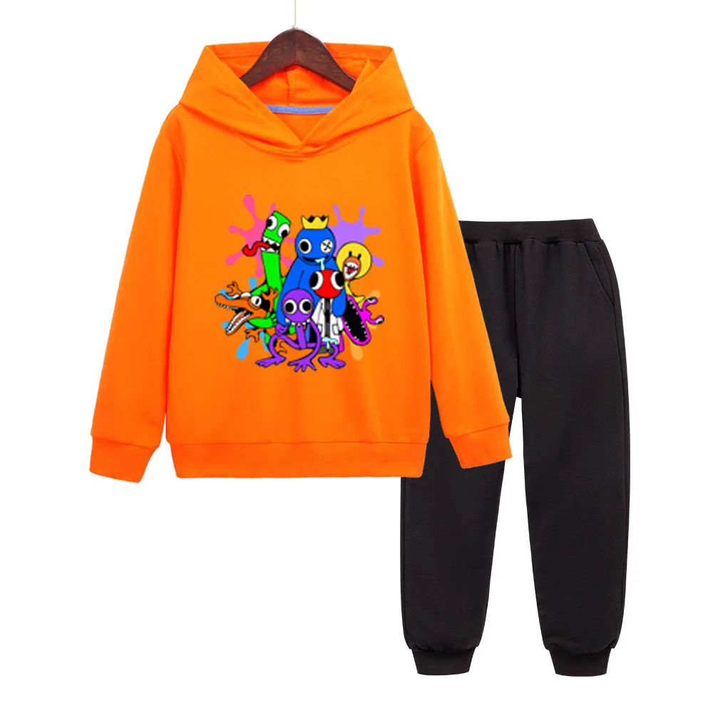 

Autumn Rainbow Friends Print Baby Boy Clothing Set Girls Tracksuit Hoodies Sweatshirts+Pants Clothes Kids Suit 2Pcs