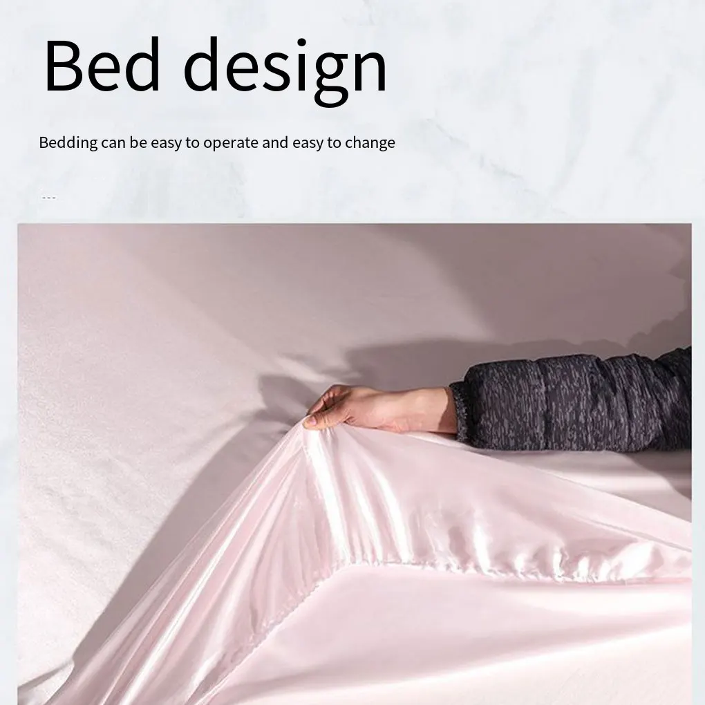 Атласный плоский лист Прочный Подходит для большинства матрасов Легко устанавливается Защищает матрас Полиэстер Без запаха