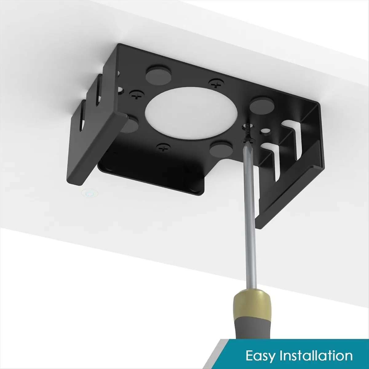 B21B Under Desk Stand for Mini 2024 Desktop Computer Metal Mount Holder Behind Monitor for Mini Pro Accessori