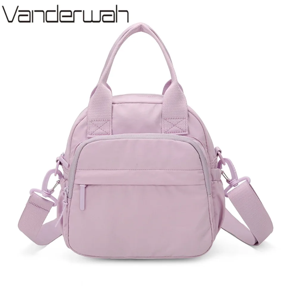 

Универсальная водонепроницаемая нейлоновая сумка-трансформер 4-в-1 с несколькими карманами, защитой от краж, легкая мини-сумка через плечо, рюкзак, сумка-тоут, дамская сумочка