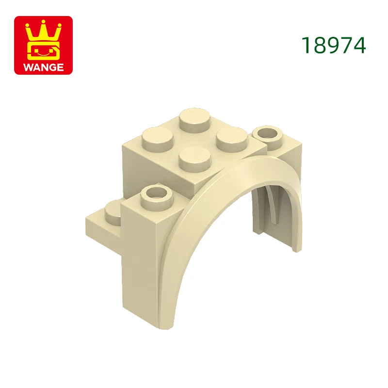 Wange 37 stks/partij 18974 Boog Afgerond Voertuig Blok Moc Kleur Accessoires Compatibel met Baksteen DIY kinderen Speelgoed Montage Onderdelen