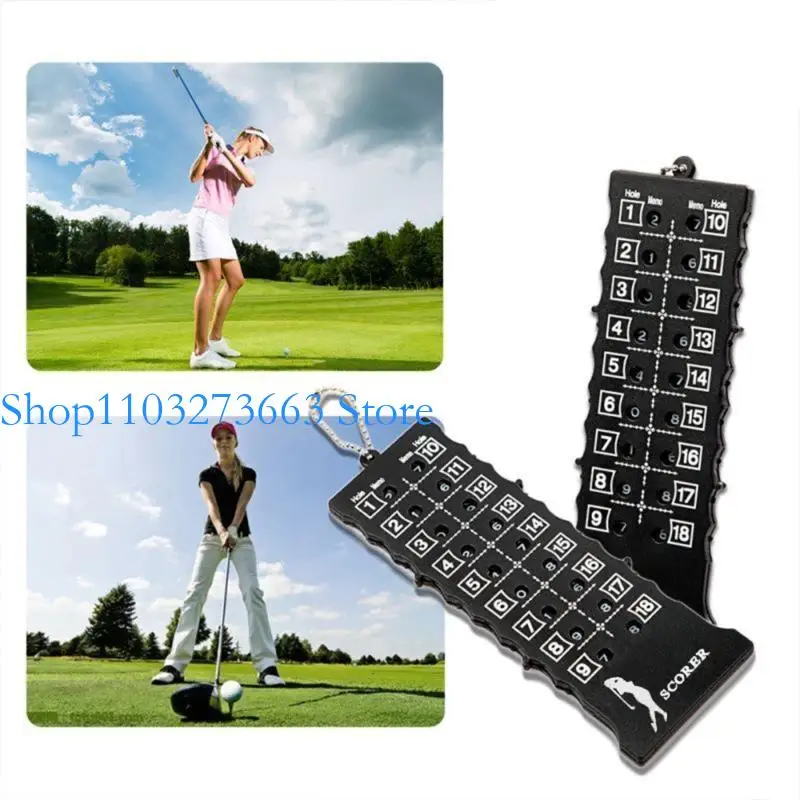 

R6FE 18 Hole Keychain Golf Strokes Counter Golf Score with Keychain, Golf Strokes Counter Clickers for Golfers