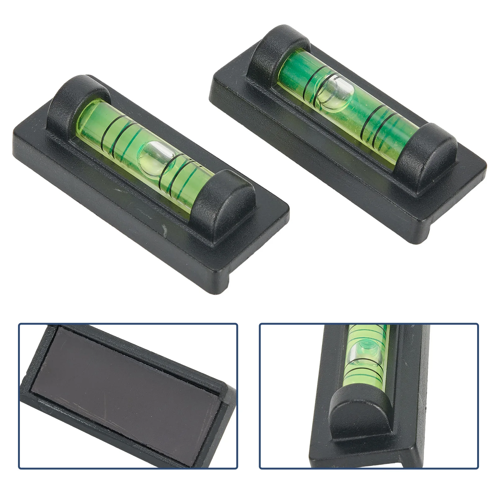2/5pcs Mini BubbleLevel Liquid Level Indicator With Magnetic Base Square Level Bubble Inclinometer Measuring Tools