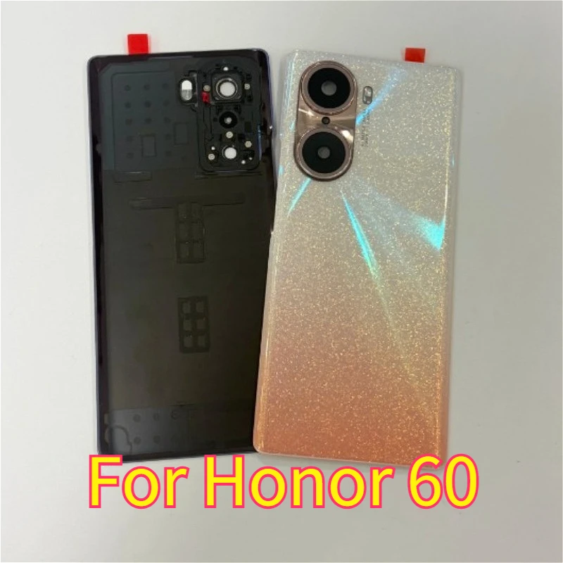 Back Glass cover Replacement for Honor 60 Battery Back cover Rear Case Housing LSA-AN00 With Camera Lens