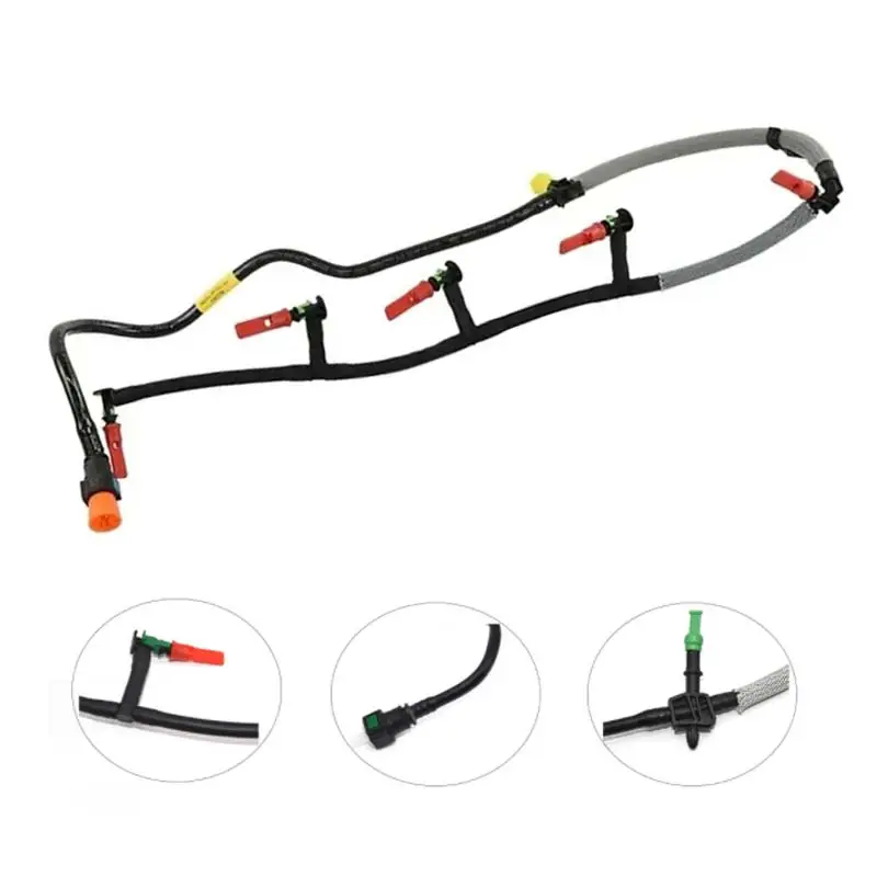 POKESS Diesel Fuel Injection Pipe Overflow Leak Off Hose For Ford ...