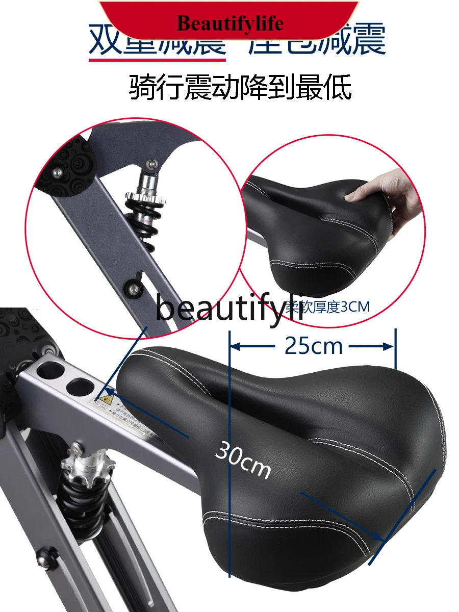 

E132 Folding ultra-light portable lithium battery electric tricycle into a small scooter