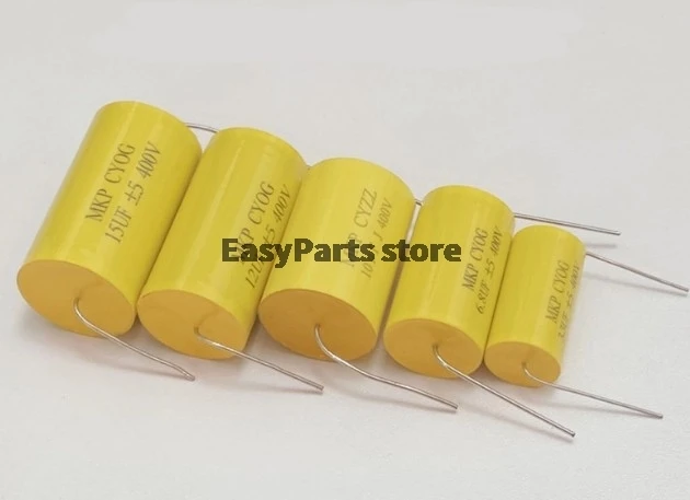 MKP400V Non-polar Axial Treble Film Capacitor for Audio Crossover 0.6~35uF