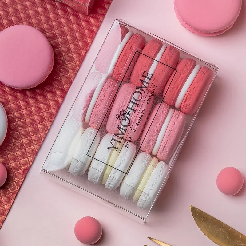 9 Piezas de Macarons Falsos, Modelo de Pastel de Simulación, Figuras de Caramelos, Decoración para Ventanas del Hogar, Manualidades DIY, Accesorios para Fotos Infantiles