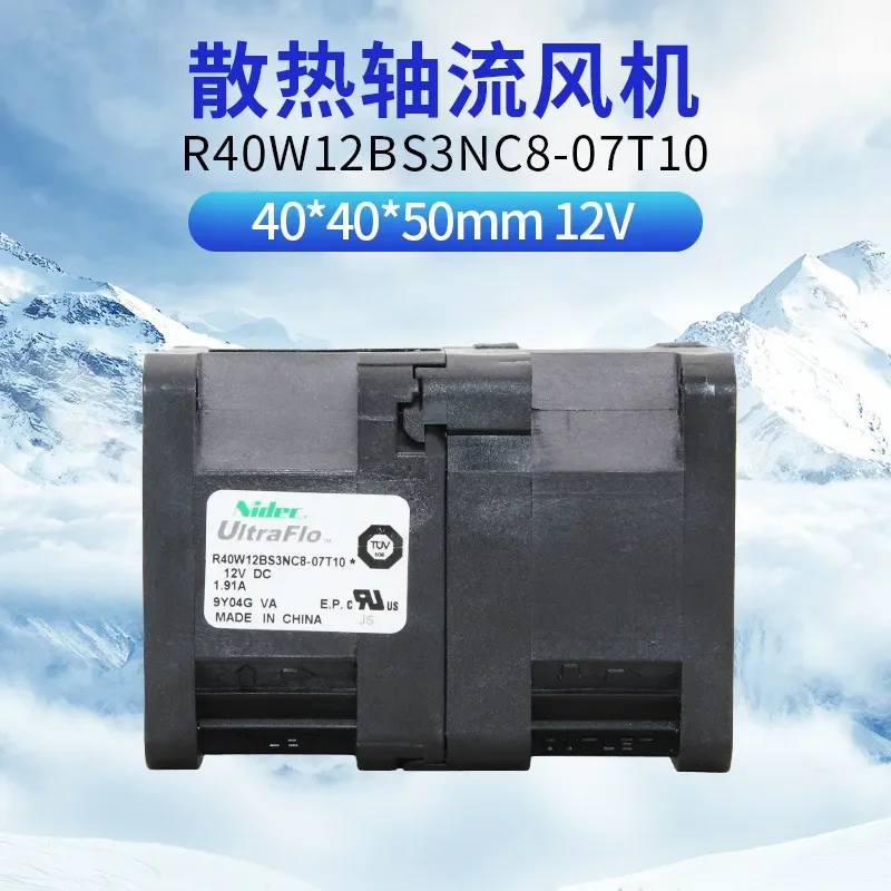 for R40W12BS3NC8-07T10 Japan Nidec 4056 Cooling Fan 12V 1.91A Dual Motor Fan
