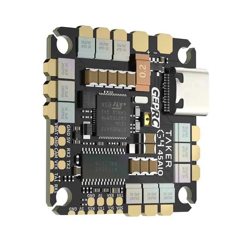 GEPRC G4 AIO Flight Controller with 45A ESC, 3-6S Compatible for RC Drone