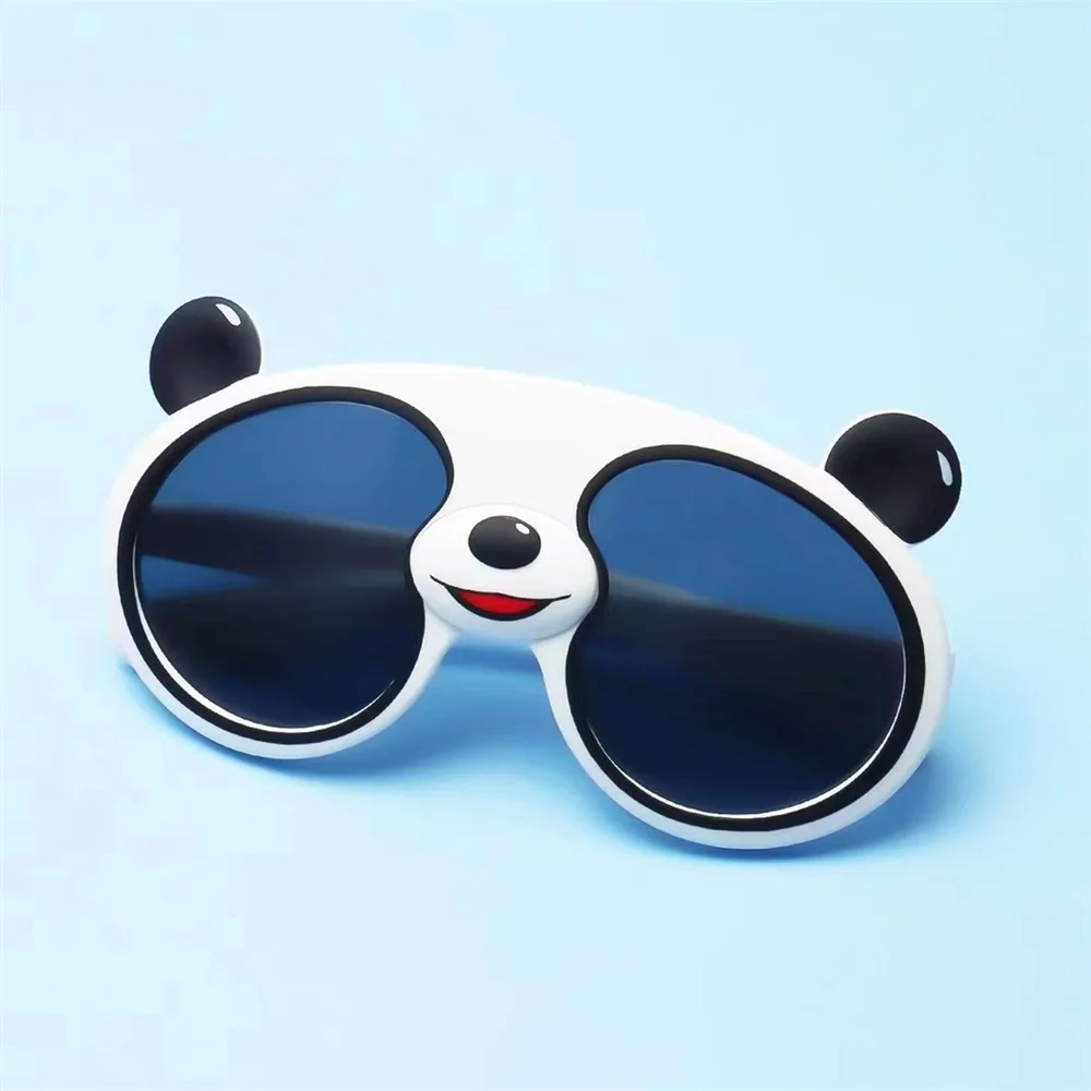 Trend Children Cartoon Sunglasses Boys Girls Panda Shaped Polarized Sun Glasses Kids UV Protection Children's Birthday Gift Toys