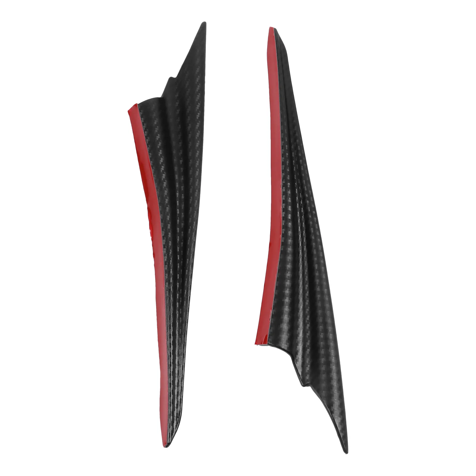 2pcs Car Modification Wind Deflector Fins Universal Bumper Lip Splitter For Front Bumper Exterior Racing Decor Auto Styling