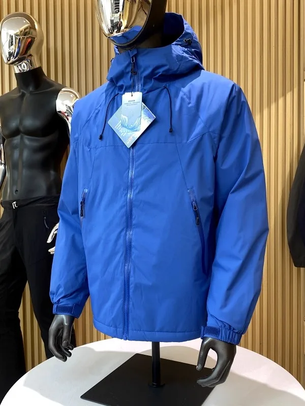 جديد الشتاء الرجال في الهواء الطلق القطن Jaet يندبروف مقاومة للماء 70 قطعة Faionable الحضرية Sle طويلة Sve سستة إغلاق