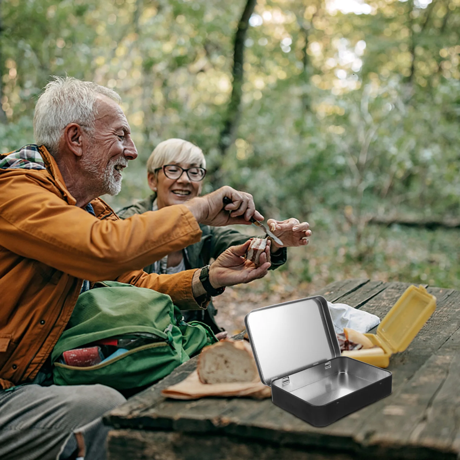 

Sturdy Rectangular Tinplate Storage Can Metal Lid Reusable Organizer Candy Tea Jewelry Gift Container Gift Tin Box Tins With