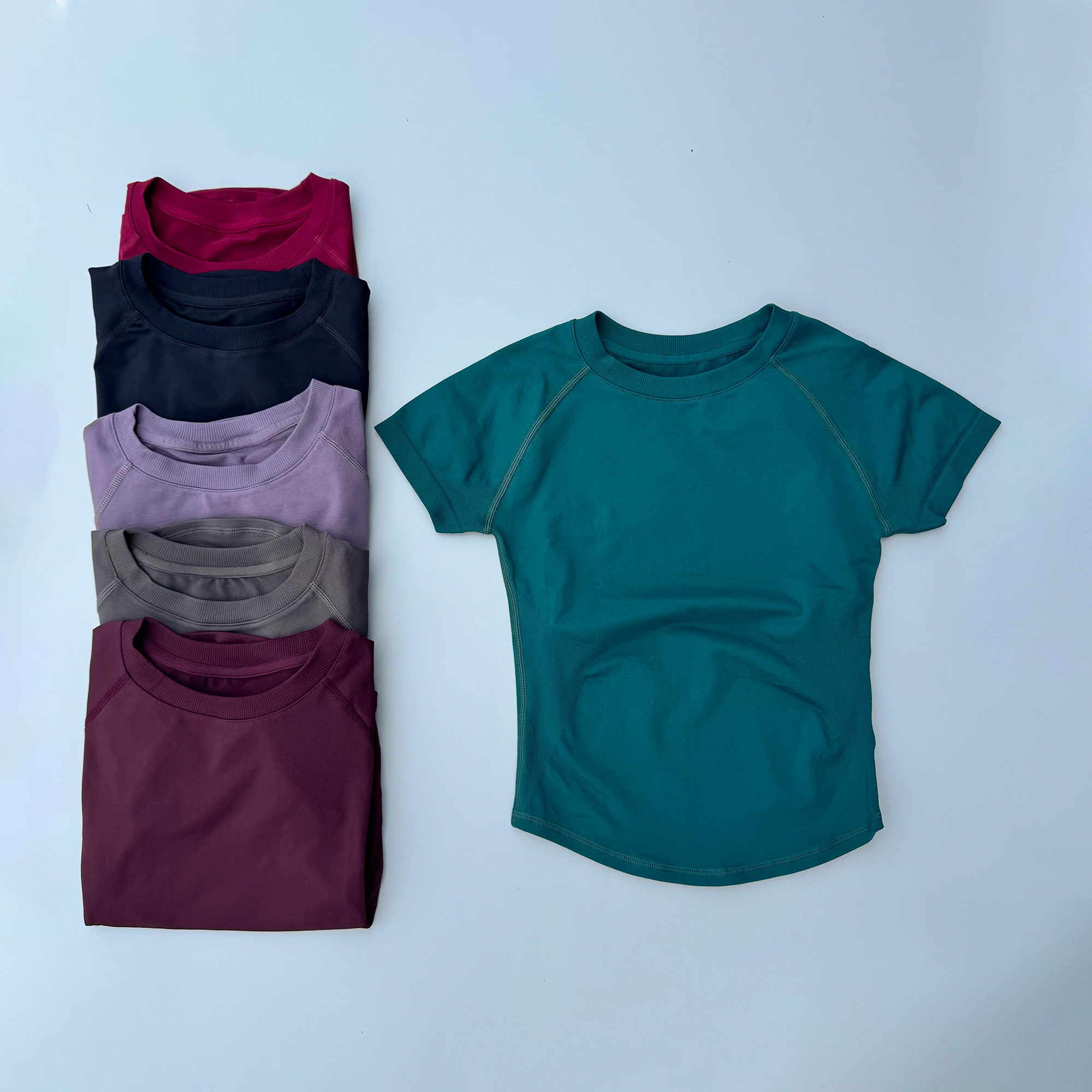 Sport Short Sleeve Top Seamless Yoga Leotard Clothing Women Running Sports T Shirt Workout Shirts Fitness Sports Vest