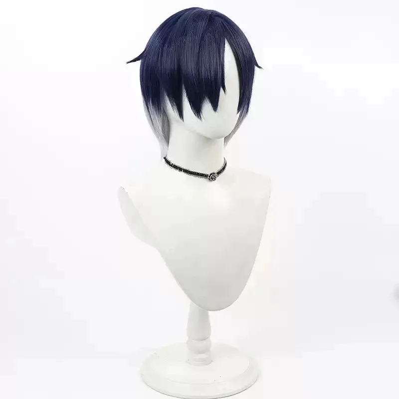 나랑 데이트 하자! 코스프레 가발 짧은 내열성 합성 머리 할로윈 파티 역할