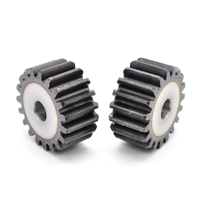 1Pc 2.5 Mod 45#Steel Cylindrical Gear Tooth Metal Transmission Gear Positive Gear 12T-27T Processing Sprocket Teeth Dia35-72.5mm