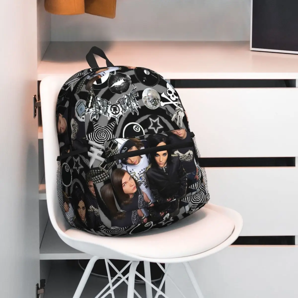 Tokio Hotel Emblem Backpack Daypack Large Capacity Kids BookBag School Bag Shoulder Bags for Men Women