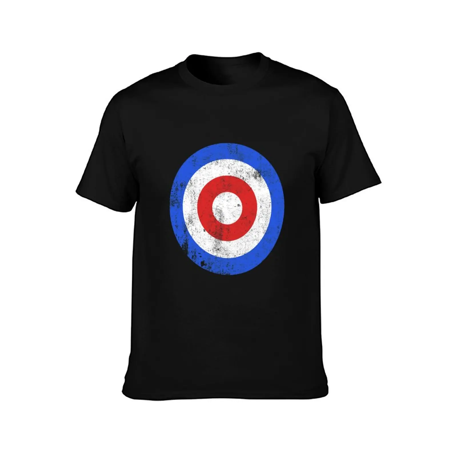 Curling Target Wintersport vintage look T-Shirt Basic Daily Outfit Short Sleeve Tee