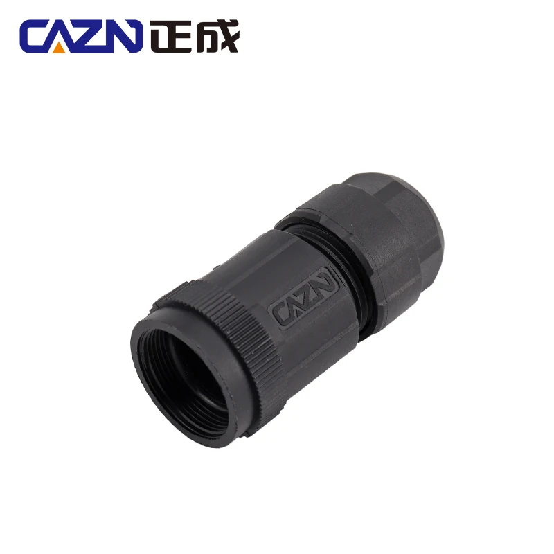 CAZN Waterproof IP67 IP68 FDDI Single-mode Double Core Plastic Plug Housing Threaded