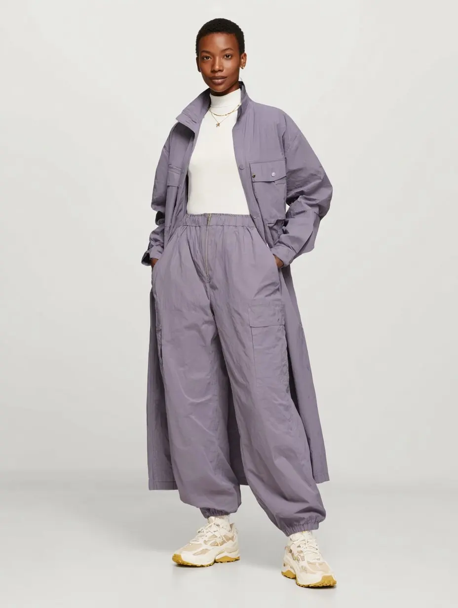 

Mia Muse Select Women's Trench Coat Autumn Business 2025 Plain Belted Lapel Long Sleeve Long Office Trench Coat