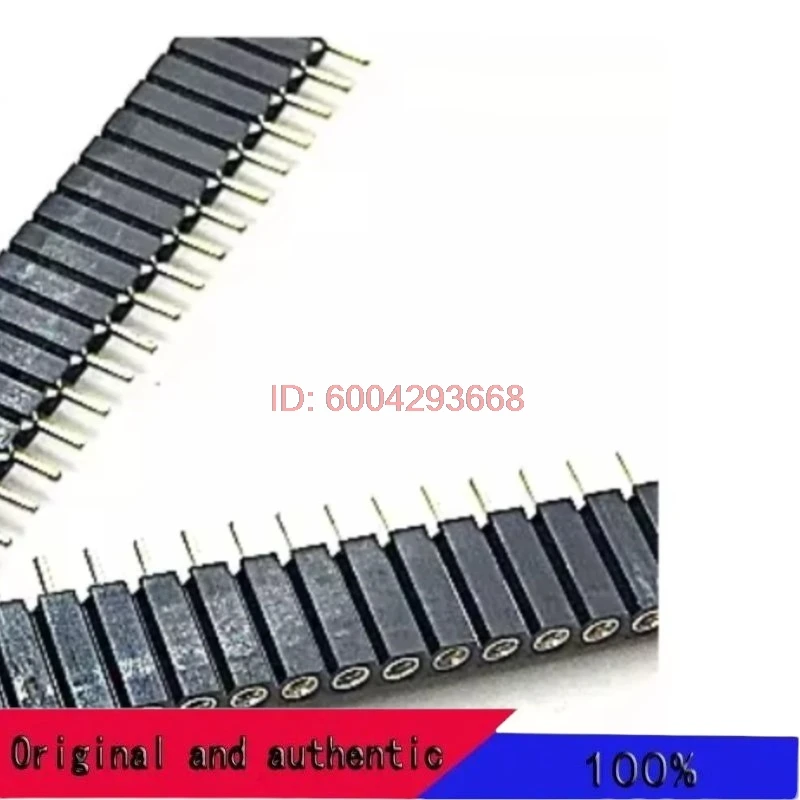 10pcs single row female socket plug round hole 1x40 7mm high. Pin 2.54 mm board to board connector