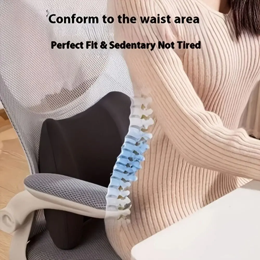 Soft Foam Ergonomic Cushion Comfortable Waist Backrest Lumbar Support Pillow Household Headrest Car Seat Cushion Automotive Use