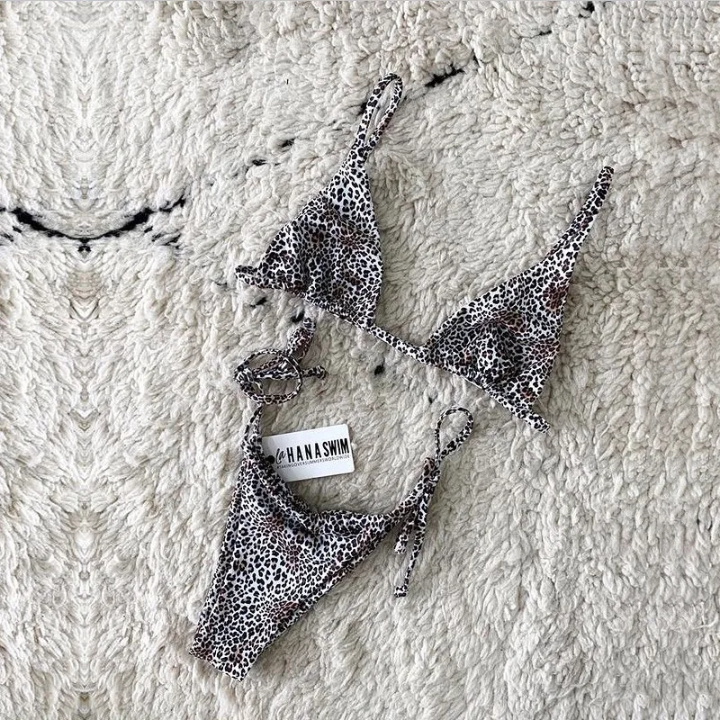 

Sexy Tee-Point Bikini Swimming Suit Women's Sle Hot Spring Beach Separate Design with Chest Pad No Steel Support