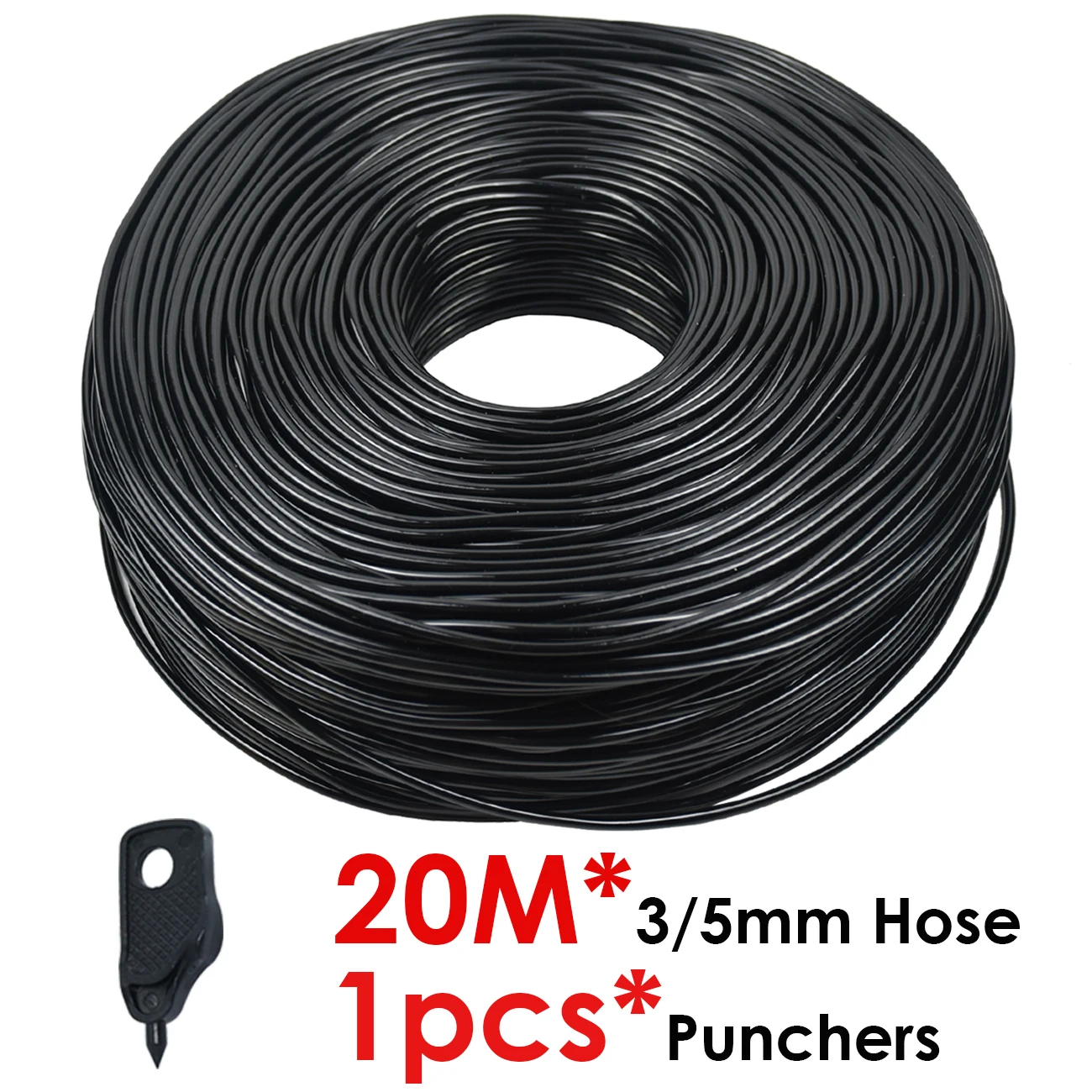 KESLA 5-100M Garten 3/5mm Bewässerungsschlauch 1/8'' PVC-Rohr Mikro-Tropfbewässerungsschlauch Sprinkler mit Lochstanzer für Balkon und Gewächshaus – Detail 3