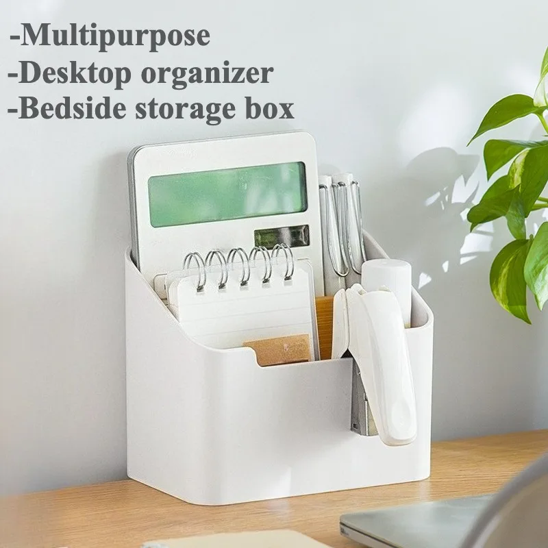 

1pc Bedside Storage Box Remote Control Organizer Desktop Organizer Multipurpose Bedroom Living Room Storage Box