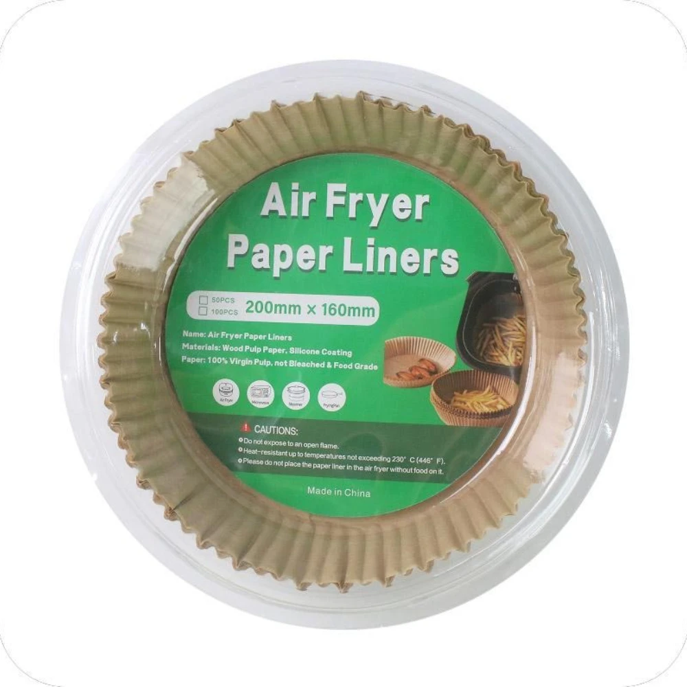 

50/100pcs Round Air Oven Fryer Food-grade Special Paper Pad Disposable Household Baking Kitchen Oven Oil Absorbing Paper Tool
