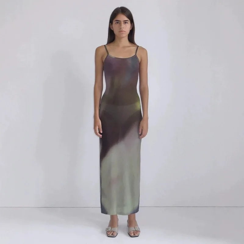 

Женский летний топ-боди Paloma из смесовой шерсти с эластичным принтом, облегающий, с эффектом похудения, на бретельках, в стиле ретро, из полиэфирного волокна