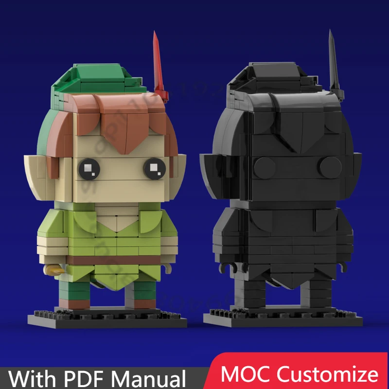 

Набор из 335 деталей: Популярные игровые персонажи + Shadow Brickheadz MOC, модульный конструктор DIY, подарок для мальчиков на праздники