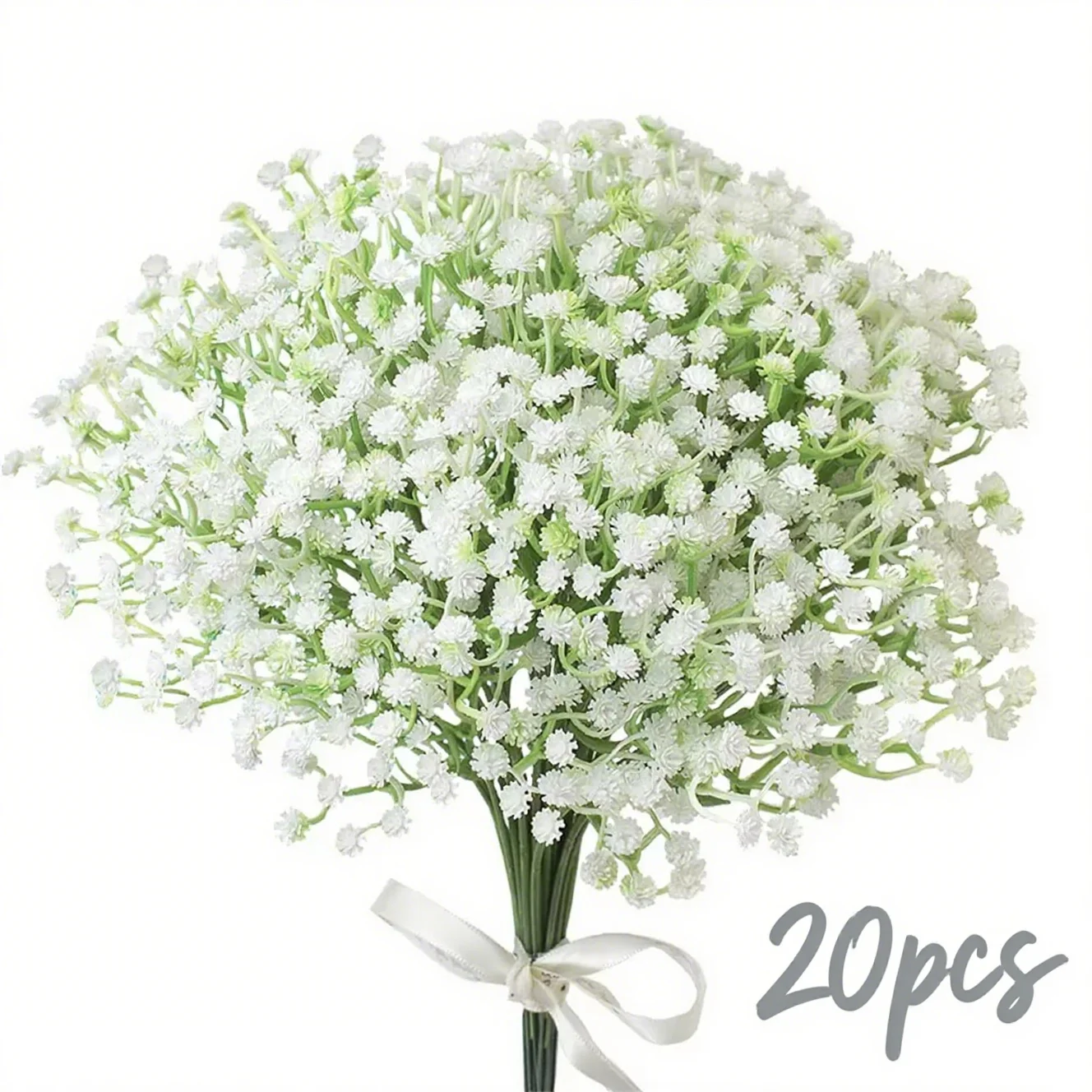 

​20Pcs Artificial Baby Breath Bouquet Plastic Gypsophila Fake Flowers for Wedding Party Home Decor Indoor Outdoor​