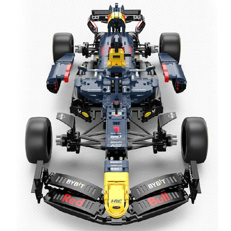 2509szt RASTAR Technic R/C 1:8 Bull F1 RB19 Bricks Super racing F1 Formula Building Blocks Samochód architektoniczny model Zabawki chłopiec Prezent