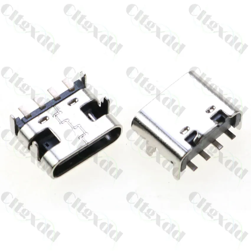 Cltgxdd 5~50 Stück Typ-C 4-Pin USB SMT-Buchsenanschluss USB 3.1 Typ-C Buchse SMD DIP für PCB-Design DIY Hochstrom-Ladeanschluss – Detail 2