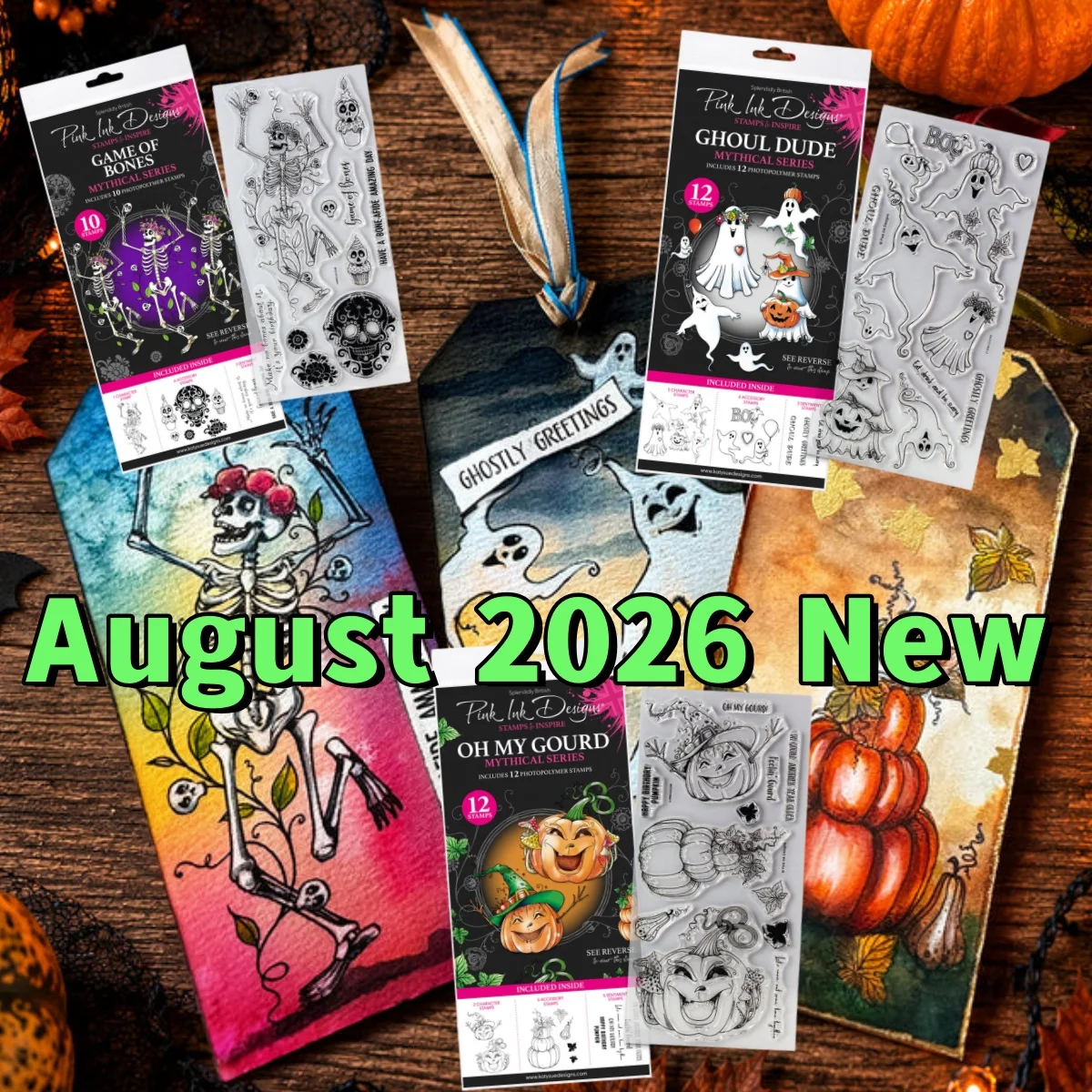 New Ghoul Dude Game Bones Gourd Halloween Clear Stamps For DIY Greeting Card Scrapbook Craft Decoration Embossing August 2026