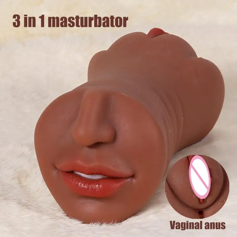 Artificial Vagina Blowjob Pussys for Men 3 in 1 Sex Toys Analsex Toy Fake Pussy to Transar Masturbators Sexe Gadgets Hentai Porn