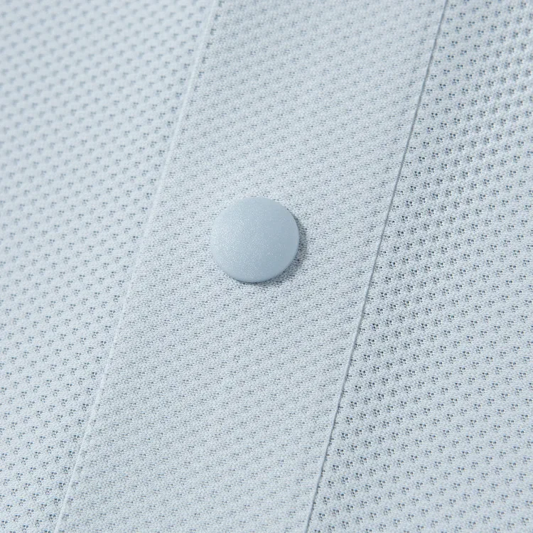 Herren Sommer Business Casual Poloshirt - Eisseide Schnelltrocknend Atmungsaktiv Locker Sitzend Kurzarm-T-Shirt – Detail 5