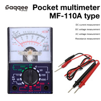 MF-110A Pocket Mini Portable Student Home Handheld 110A DC/AC Voltmeter Pointer Voltage Multimeter Analog Multimeter Tester